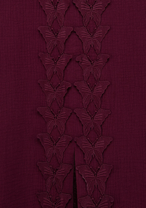 Psyche Textured Midi Skirt