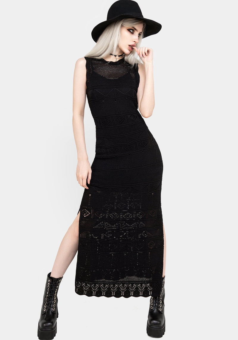 Astral Pointelle Maxi Kleid