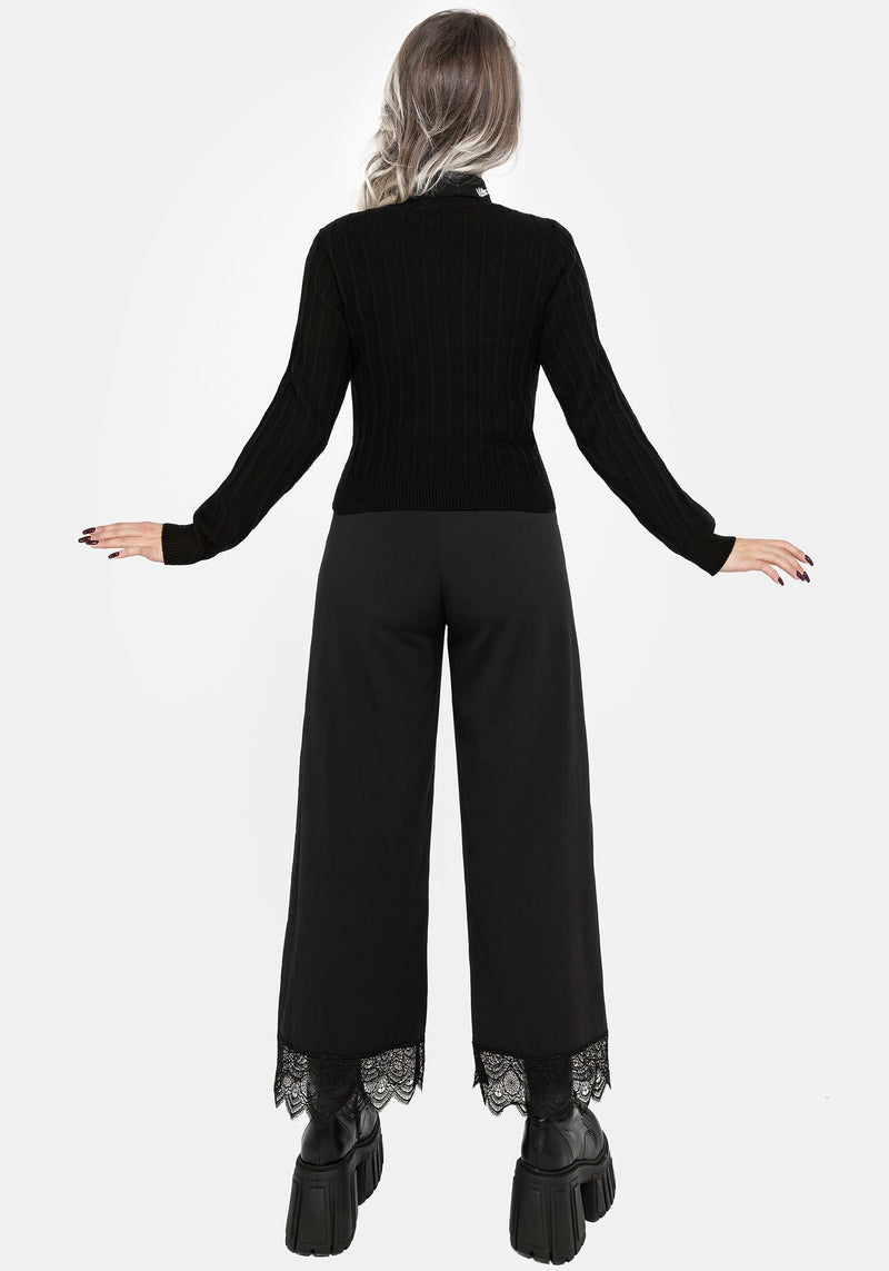 Pentagramm Bestickt Cardigan