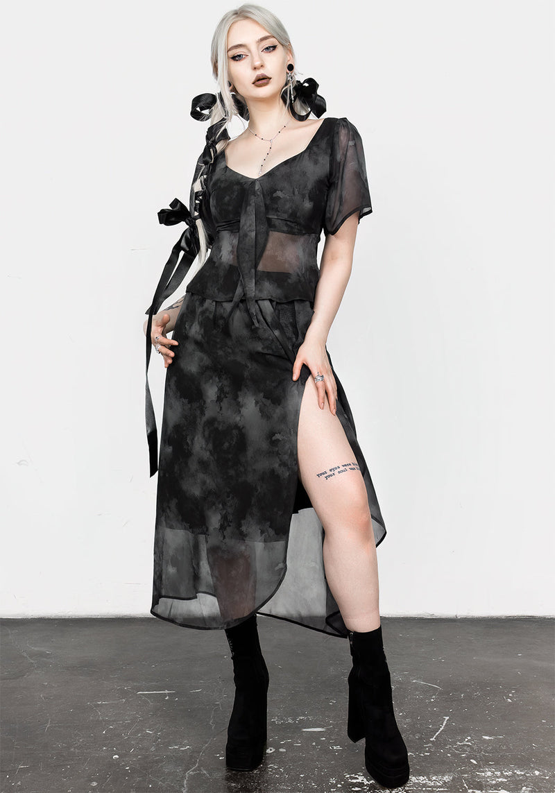 Tempest Krawatte Peplum Top