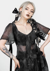 Tempest Krawatte Peplum Top