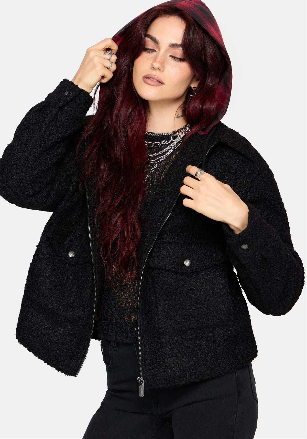 Cicely Karo Hood Shacket