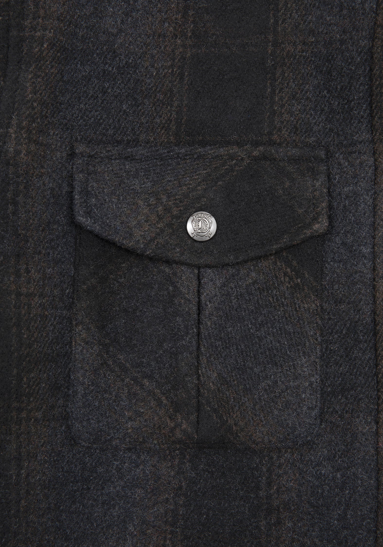 Marceline Hooded Pocket Check Shacket