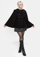 Althea Mit Kapuze Spider Pin Detail Cape