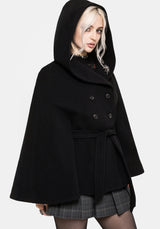 Althea Mit Kapuze Spider Pin Detail Cape