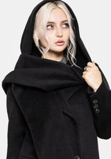 Lethe Mit Kapuze Scarf Lang geschnitten Mantel