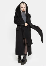 Lethe Mit Kapuze Scarf Lang geschnitten Mantel