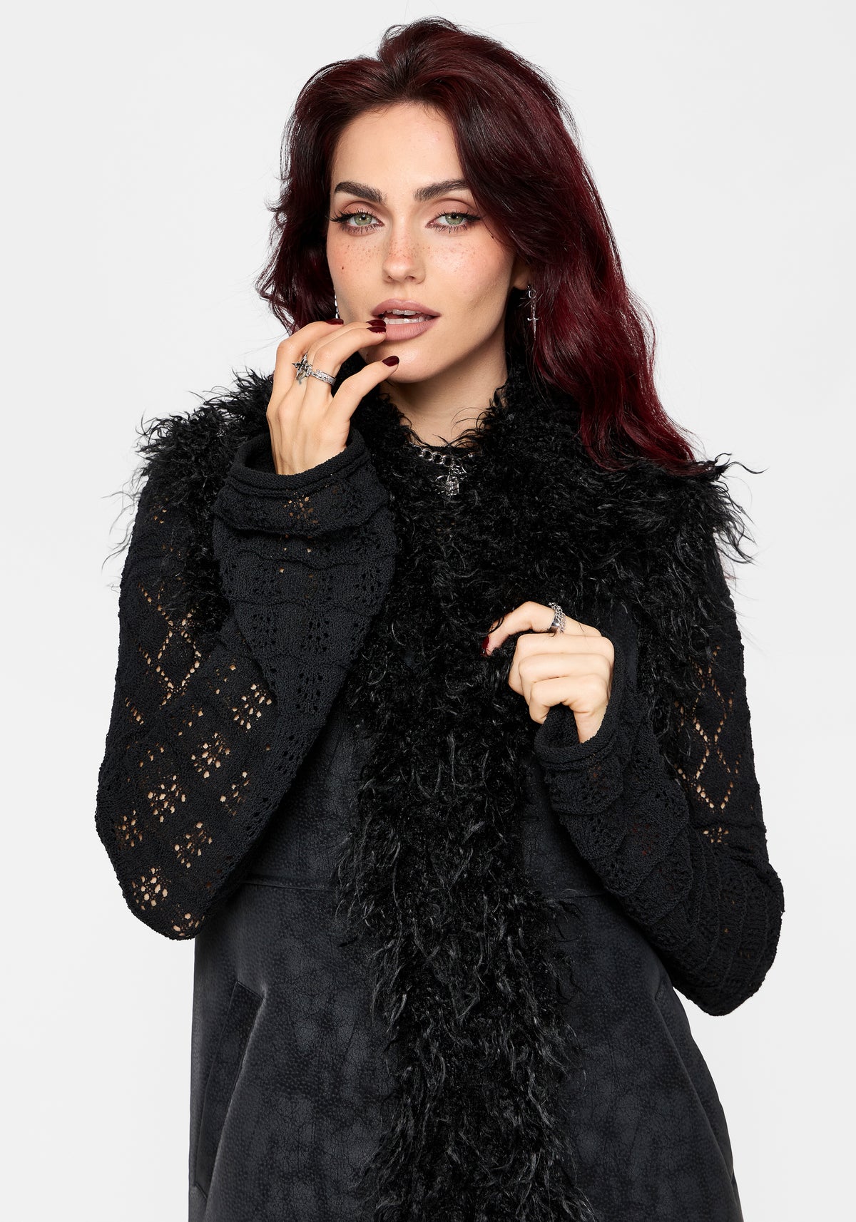 Hexweave Bestickt Langschnitt Gilet