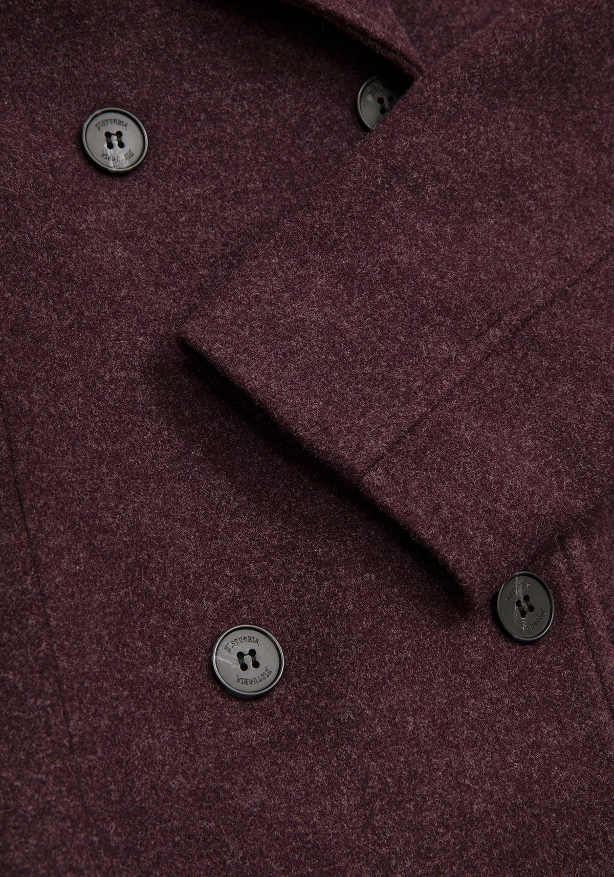 Abyss Bindung Taille Double Breasted Mantel With Schlange Brooch - Plum