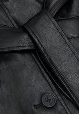 Effina Fur Collar Lang geschnitten Mantel