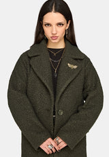 Eydra Recycled Bouclé Coat - Green