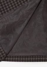 Pilgrim Gingham Langschnitt Mantel Mit Dragonfly Brosche