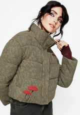 Sylvia Bestickt Gestrickt Bomber Jacke