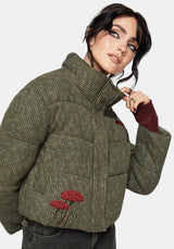 Sylvia Bestickt Gestrickt Bomber Jacke