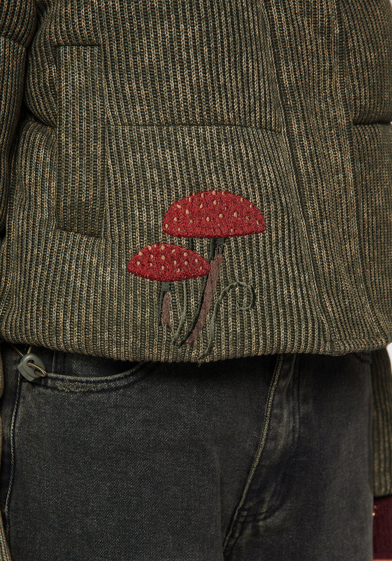 Sylvia Bestickt Gestrickt Bomber Jacke