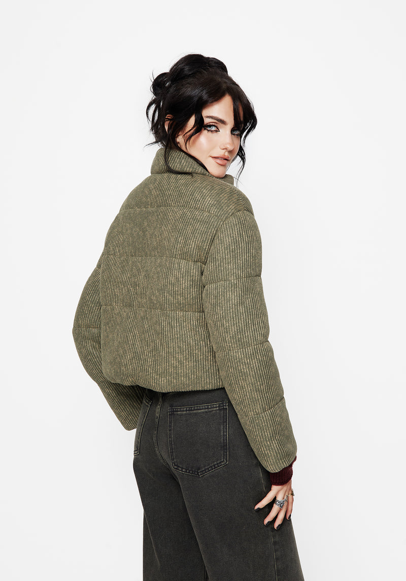 Sylvia Bestickt Gestrickt Bomber Jacke