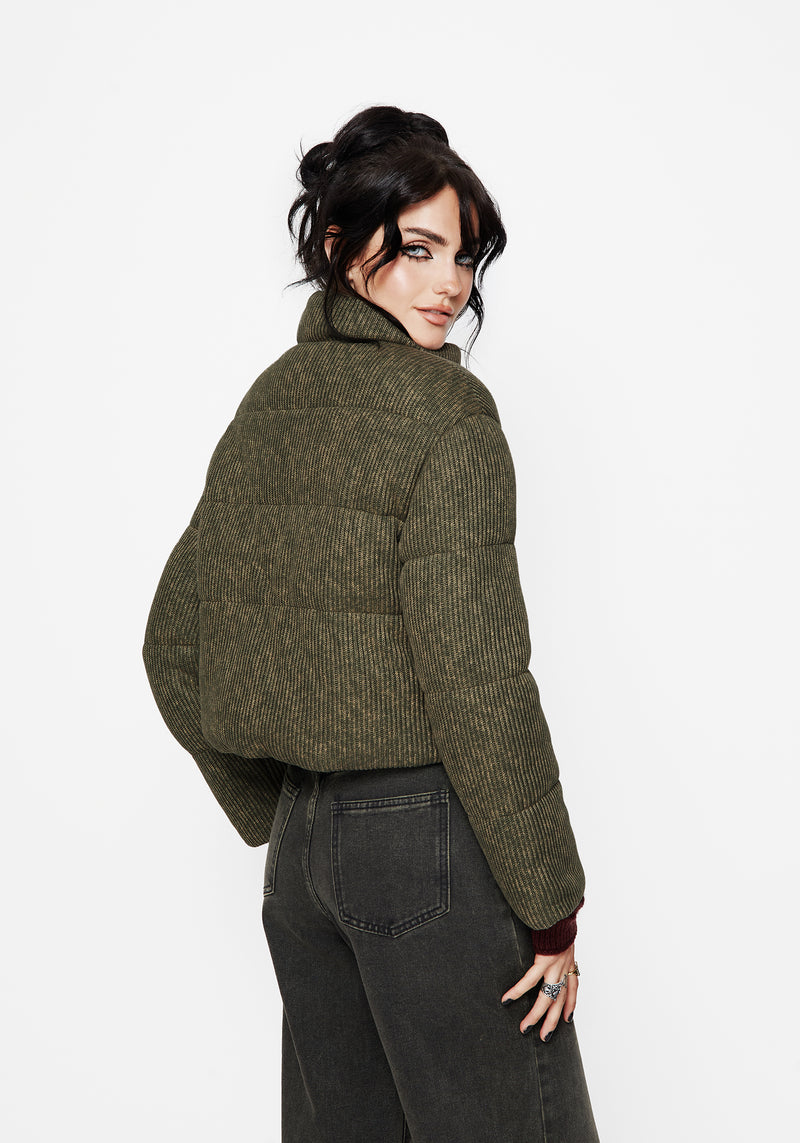 Sylvia Bestickt Gestrickt Bomber Jacke