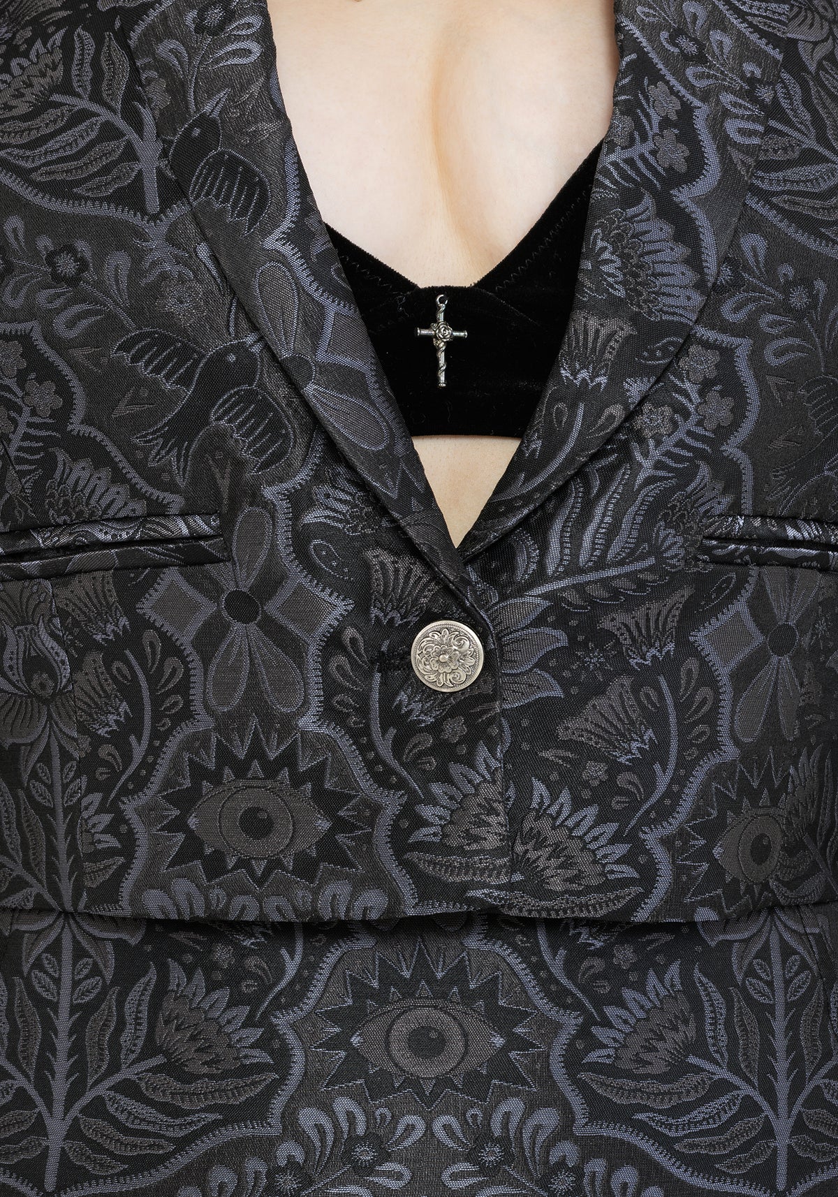 Nocturna Jacquard Kurz Geschnitten Blazer
