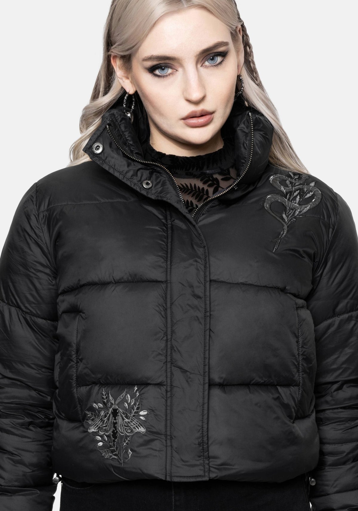 Nirah Bestickt Gepolstert Jacke