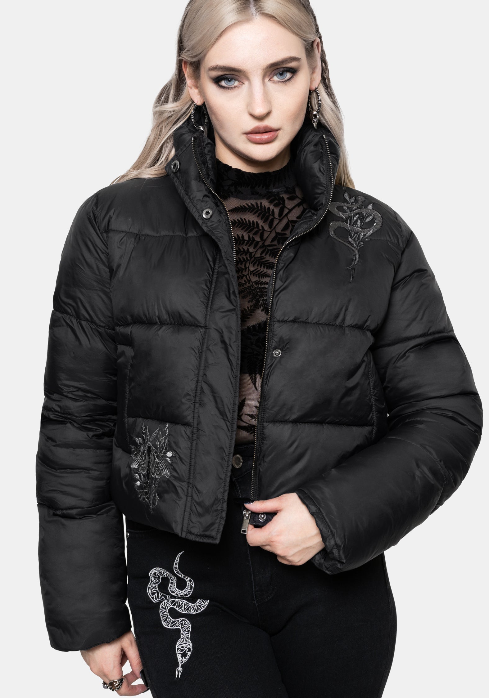 Nirah Bestickt Gepolstert Jacke