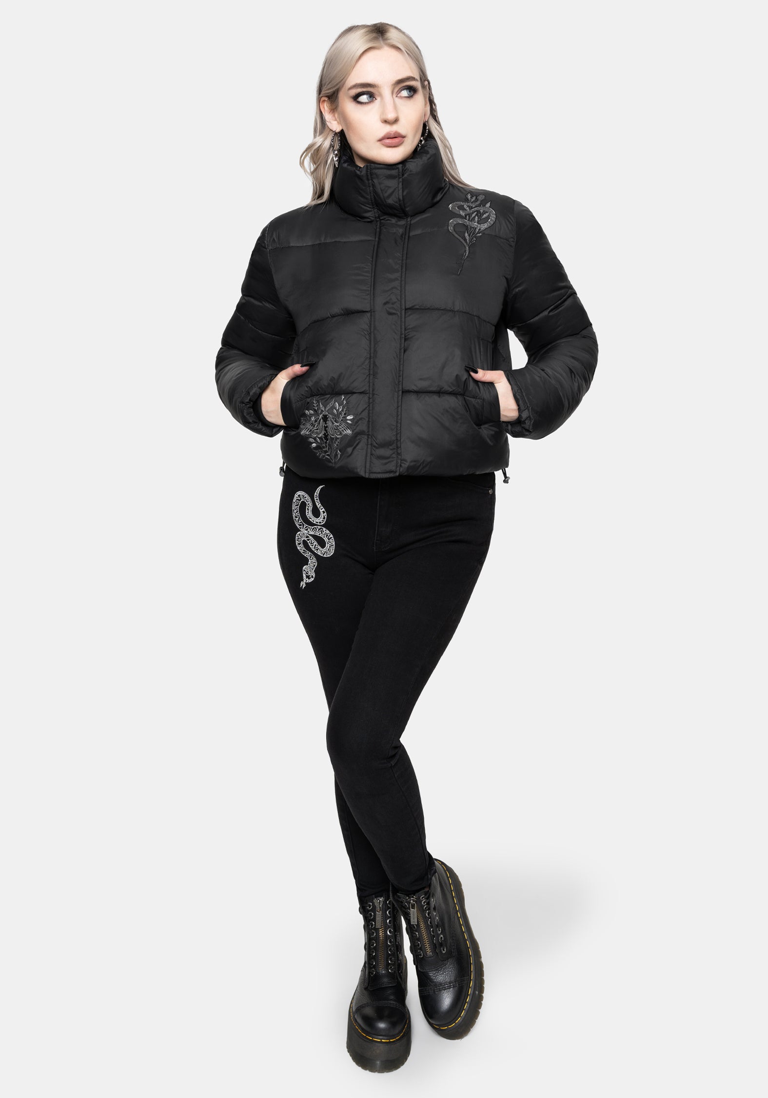 Nirah Bestickt Gepolstert Jacke