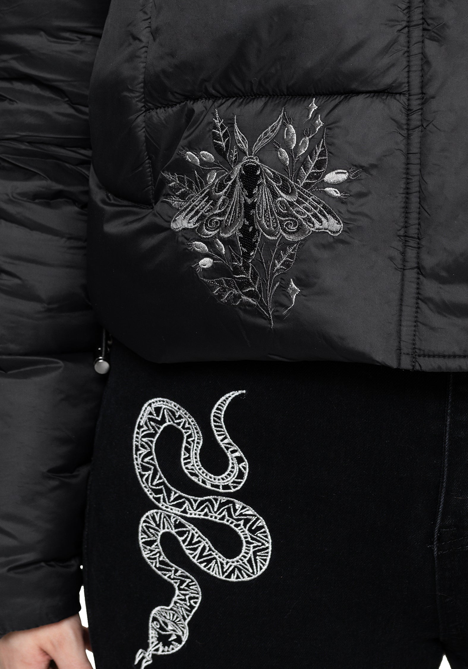 Nirah Bestickt Gepolstert Jacke