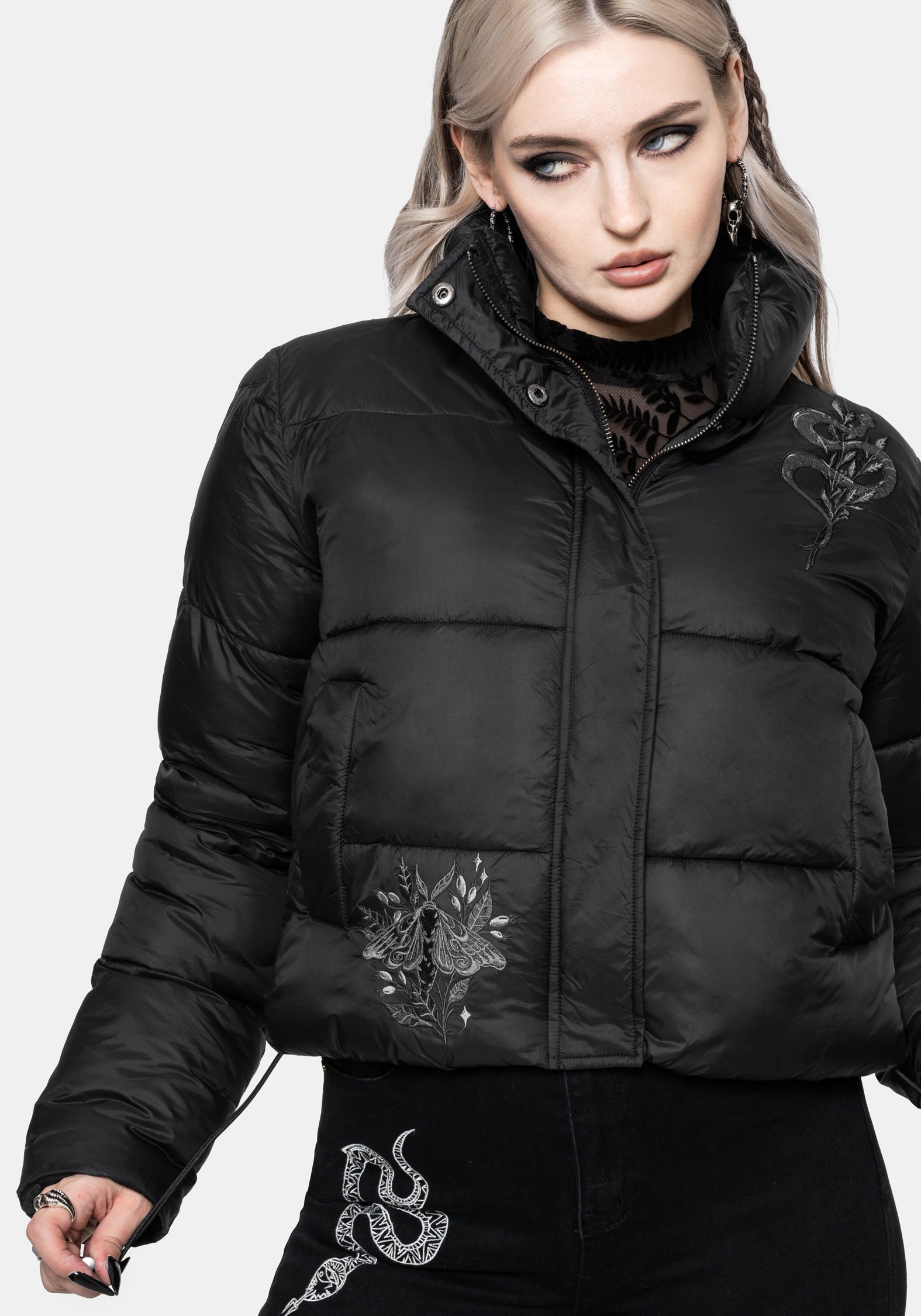 Nirah Bestickt Gepolstert Jacke