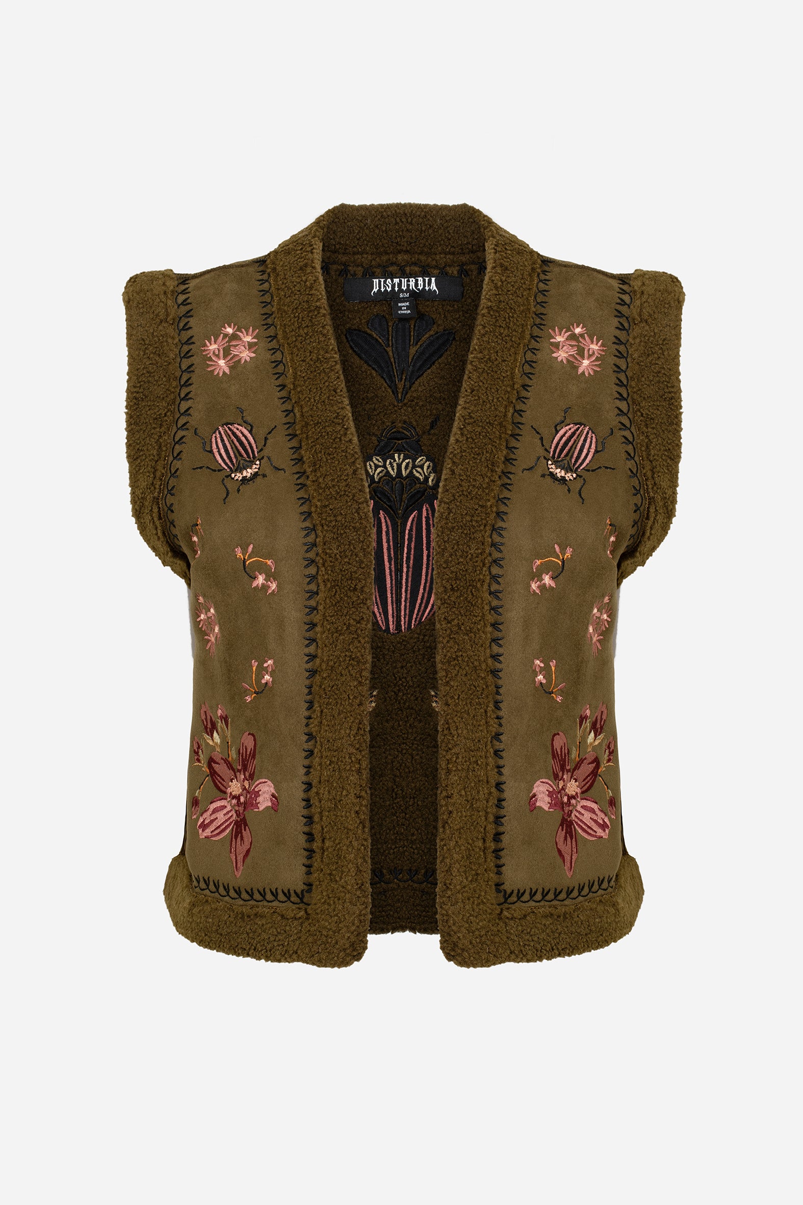 Sylvara Borg Bestickt Käfer Gilet
