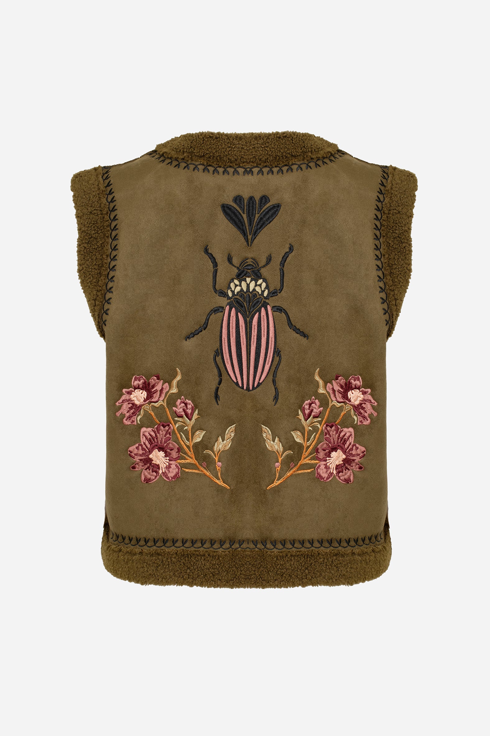 Sylvara Borg Bestickt Käfer Gilet