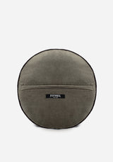 Opora Embroidered Floral Moon Round Cushion
