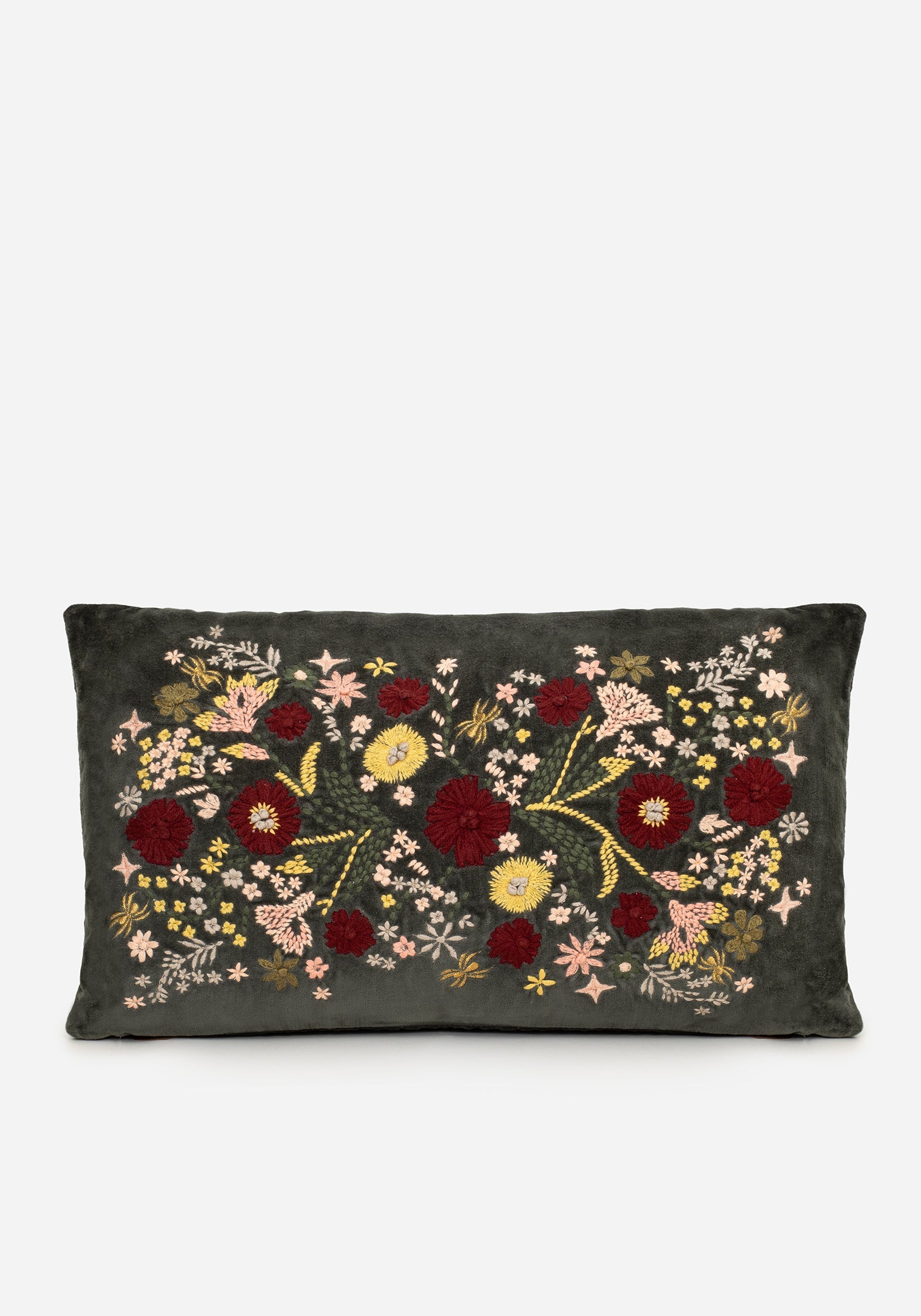 Hemera Bestickt Blumenmuster Rectangle Kissen