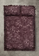 Paramour Frilled Edge Tattoo Print Bedding Set (EU King)