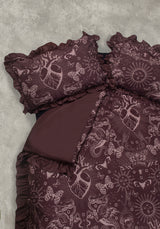 Paramour Frilled Edge Tattoo Print Bedding Set (EU Double)
