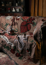 Paramour Tattoo Print Tapestry Blanket