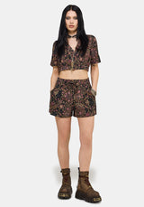 Mythos Print Tie Front Short EU 34