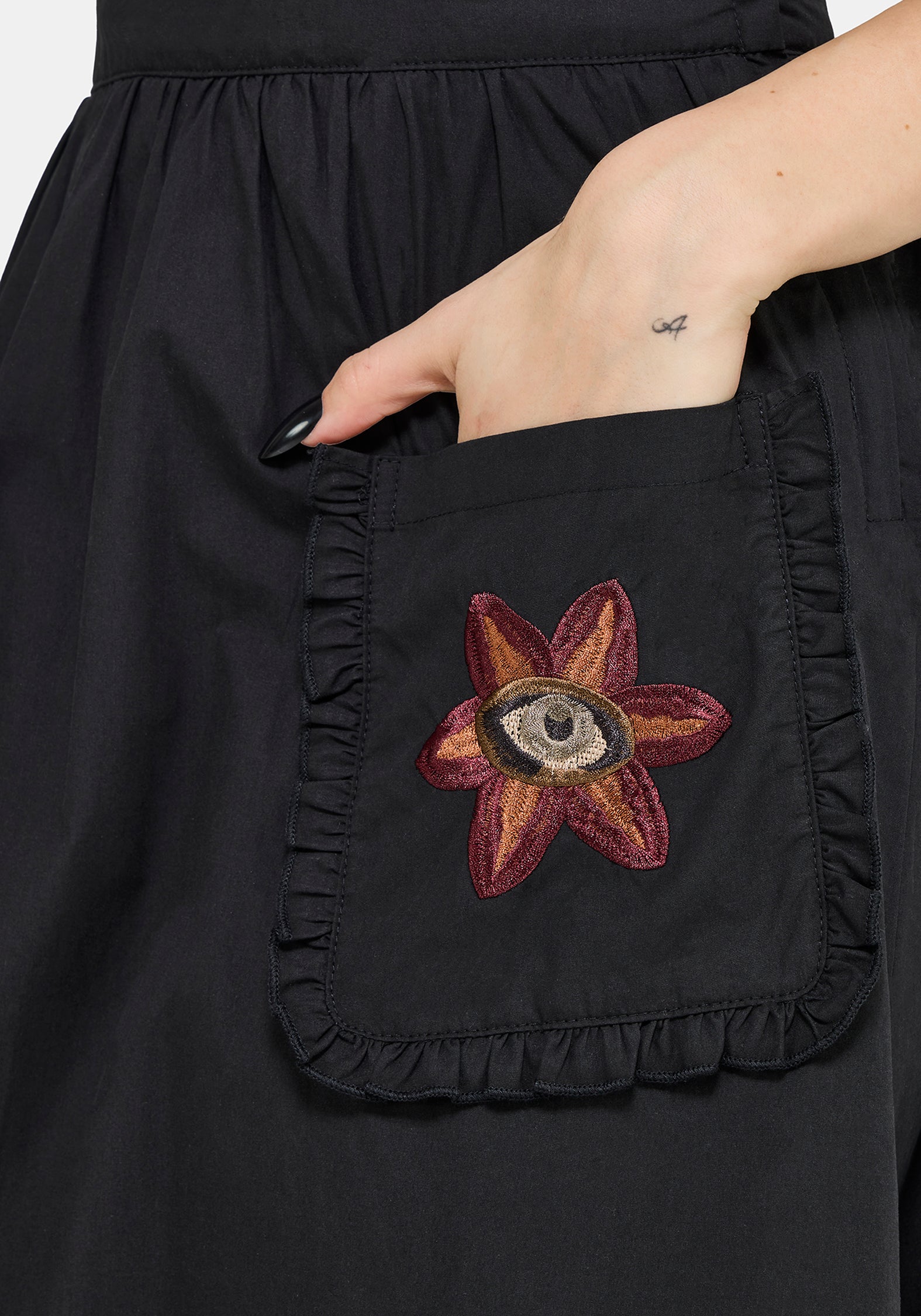 Mythos Embroidered Midi Skirt EU 34