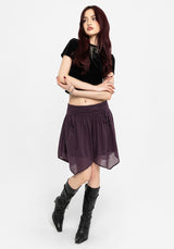 Eliza Textured Hanky Mini Skirt