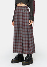 Aimil Check Midaxi Skirt