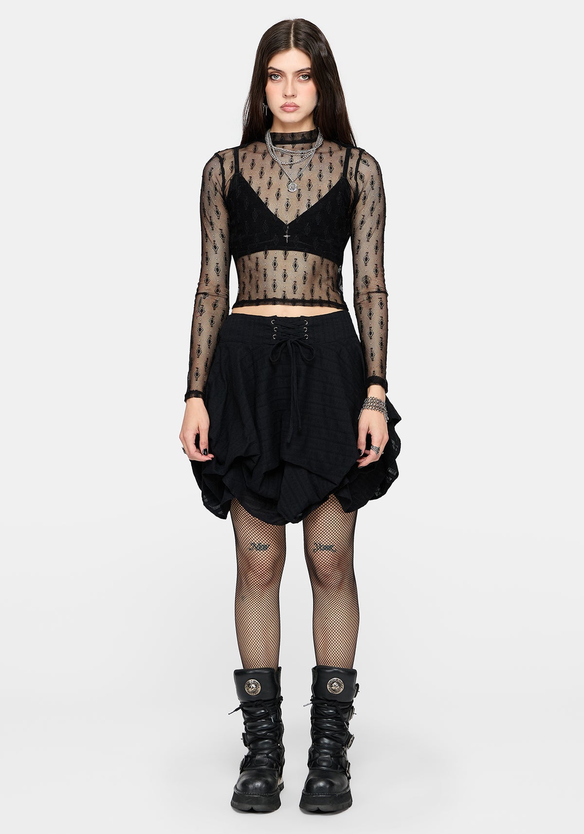 Ripley Ruched Mini Skirt
