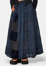 Mabel Floral Bedruckt Patchwork Rock - Navy