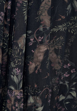 Curio Print Knopf Down Midirock