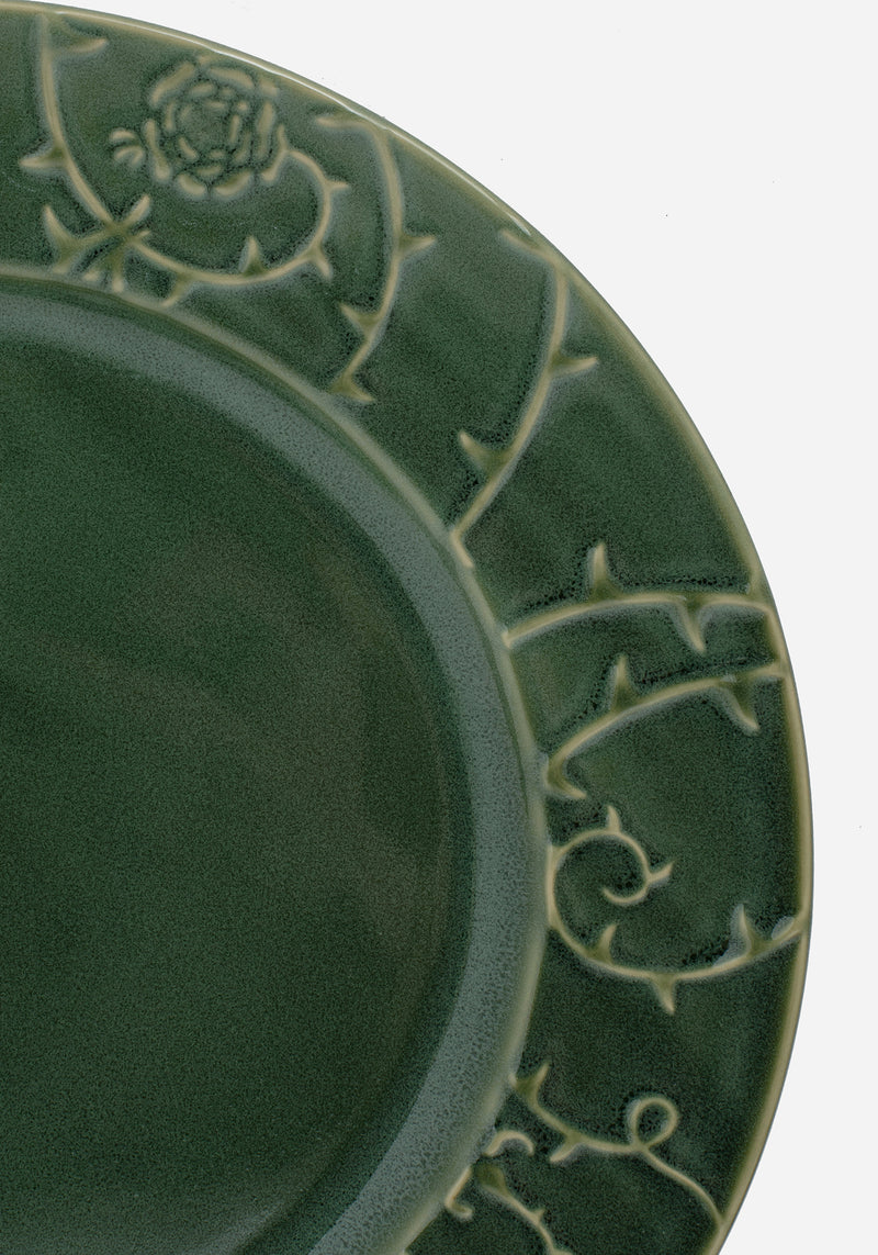 Rosethorn Blumenmuster Geprägt Dinner Teller  (4 Piece Set)