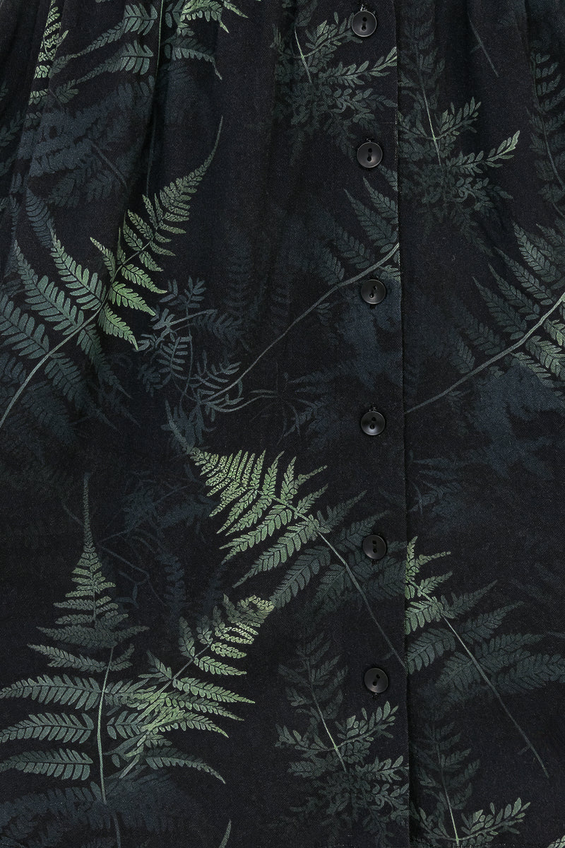 Fernery Knopf Hoch Korsett Mini Kleid