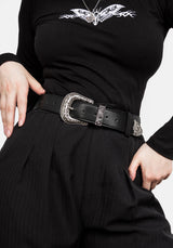 Quen Geprägt Jeans Gürtel