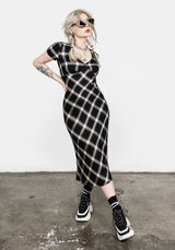 SINGLES BIAS CUT MIDI DRESS