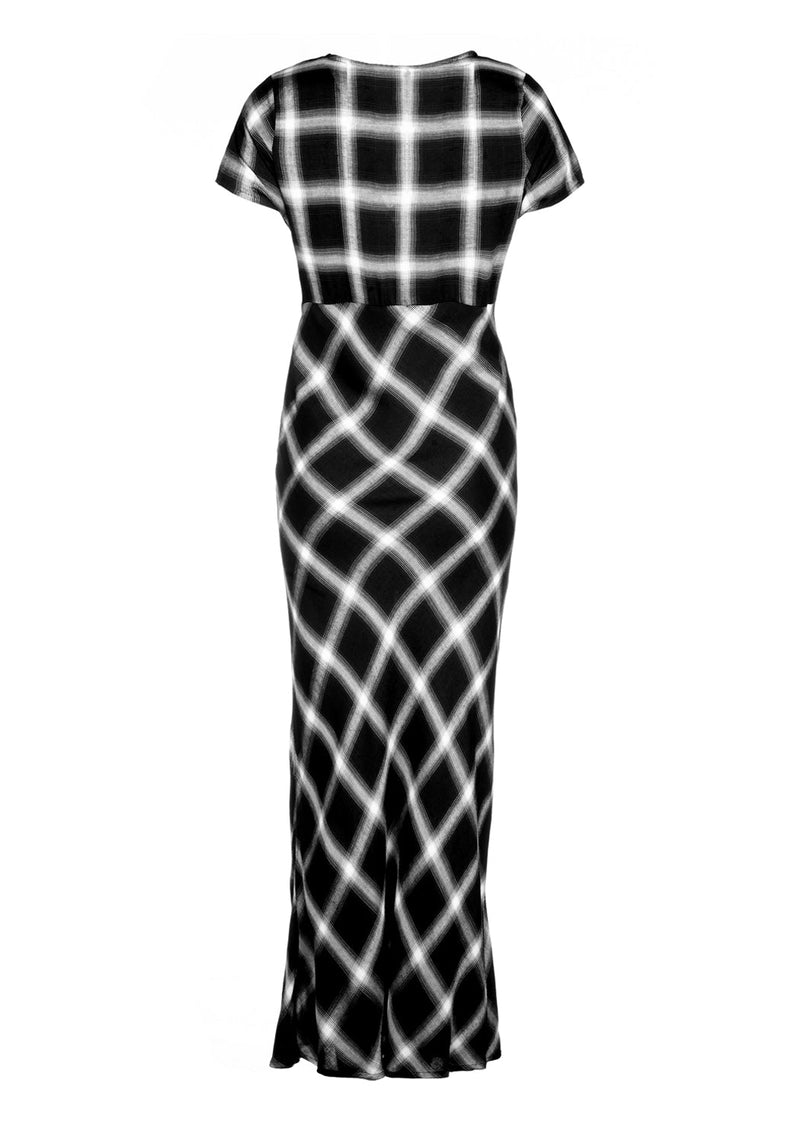 SINGLES BIAS CUT MIDI DRESS