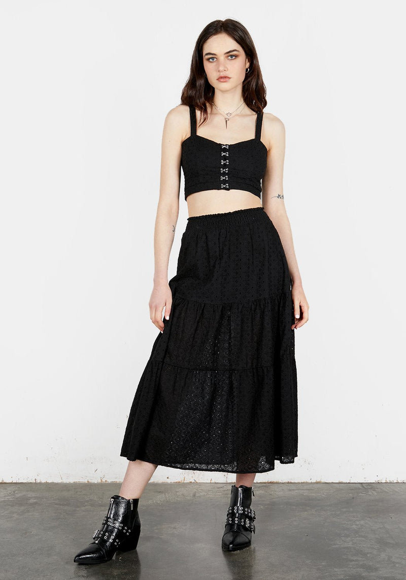 Freya Gestuft Broderie Rock