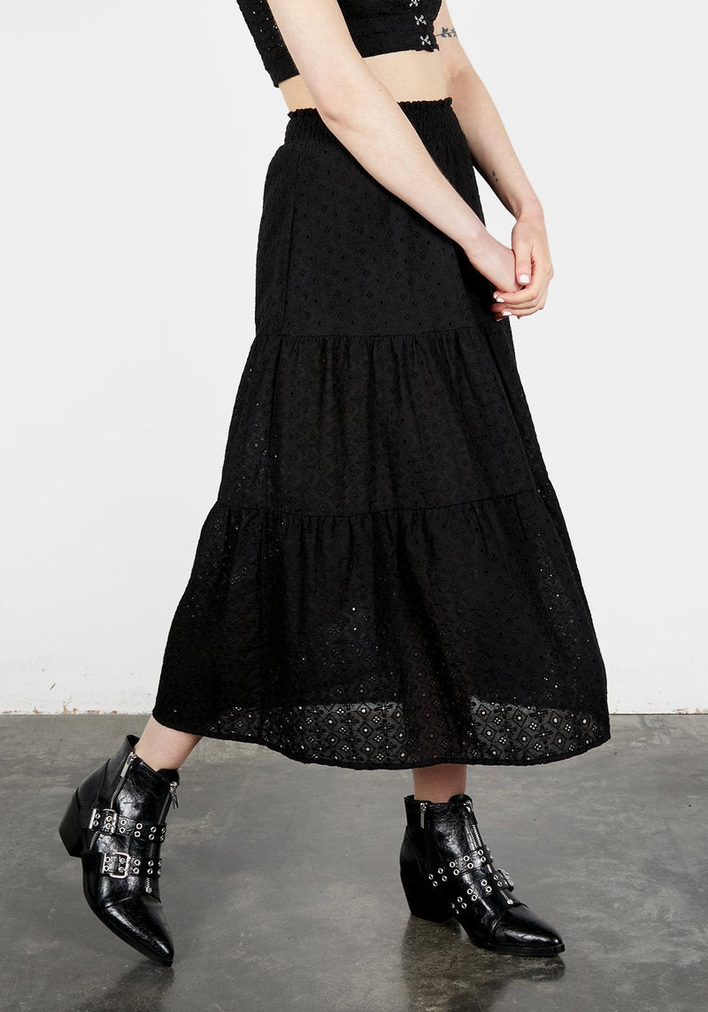 Freya Gestuft Broderie Rock