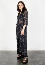 Cosmos Transparent Kaftan Kleid