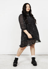 Cosmos Hoch Hals Kleid